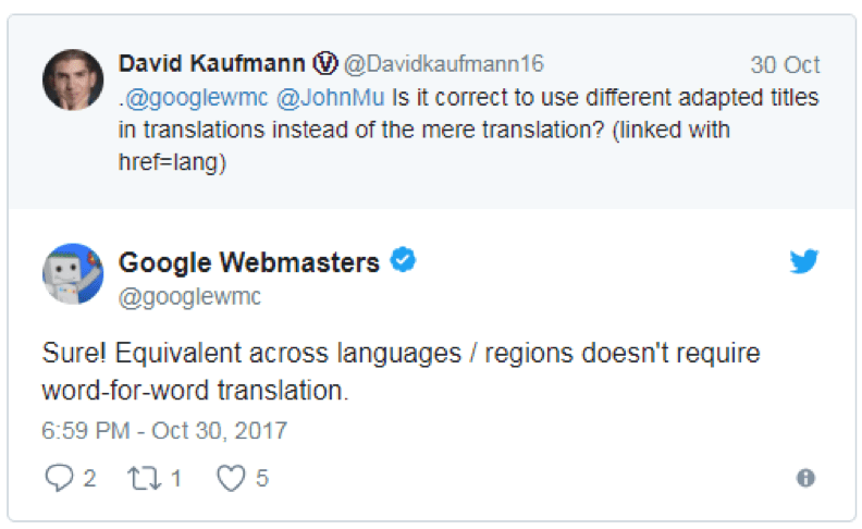 Your multilingual pages shouldn't be word for word translation